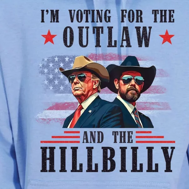 IM Voting For The Outlaw And The Hillbilly Trump Vance 2024 Unisex Surf Hoodie