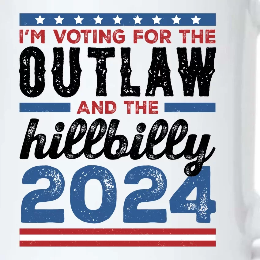 Im Voting For The Outlaw And The Hillbilly 2024 Vintage Election Black Color Changing Mug