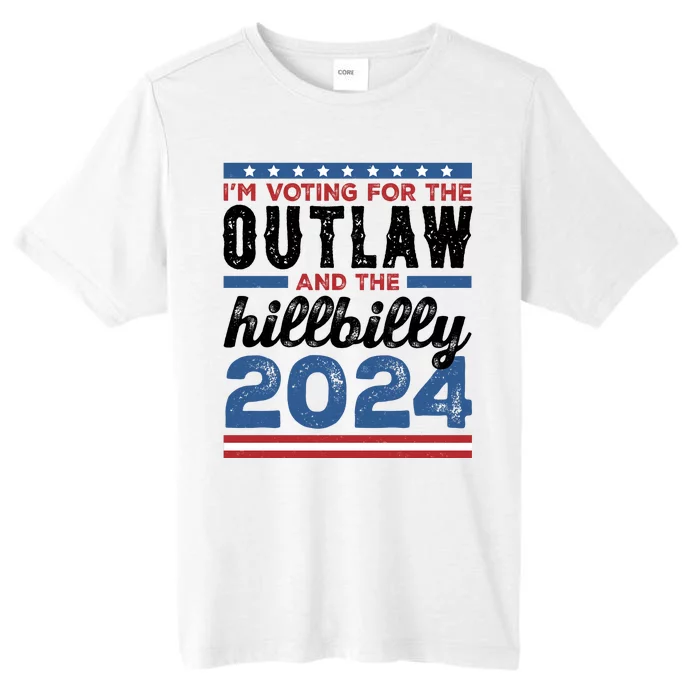 Im Voting For The Outlaw And The Hillbilly 2024 Vintage Election ChromaSoft Performance T-Shirt