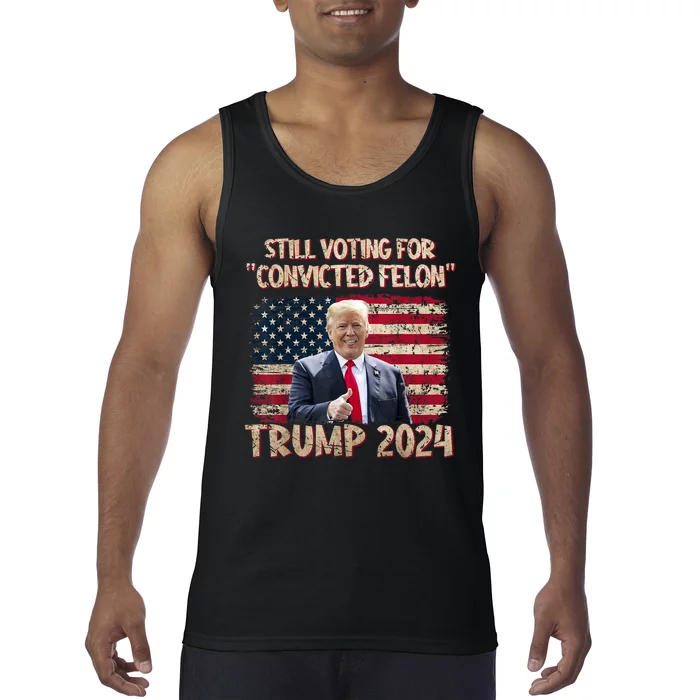 Im Voting For The Nonconvicted Felon Funny Pro Biden 2024 Tank Top