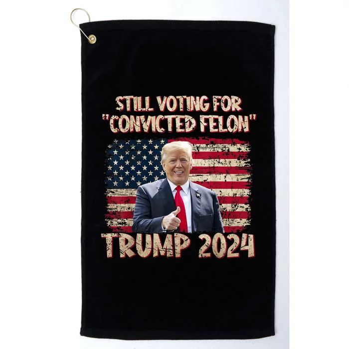 Im Voting For The Nonconvicted Felon Funny Pro Biden 2024 Platinum Collection Golf Towel