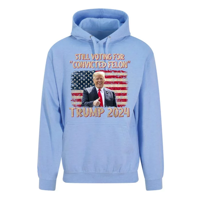 Im Voting For The Nonconvicted Felon Funny Pro Biden 2024 Unisex Surf Hoodie