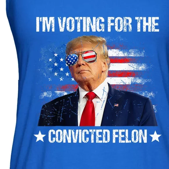 IM Voting For The Convicted Felon Funny Pro 2024 Ladies Essential Flowy Tank