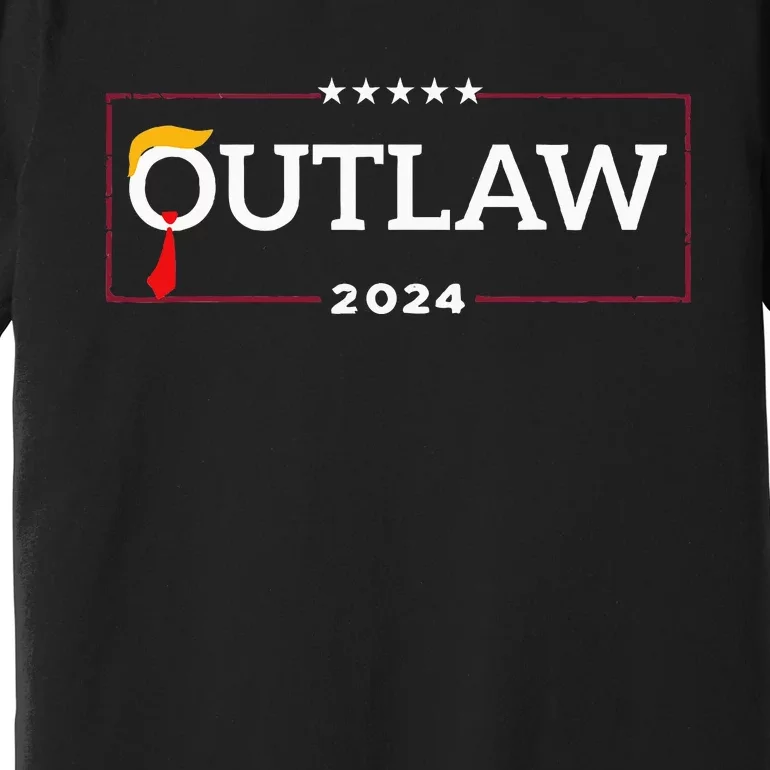 IM Voting For The Outlaw The Convicted Felon Funny Premium T-Shirt