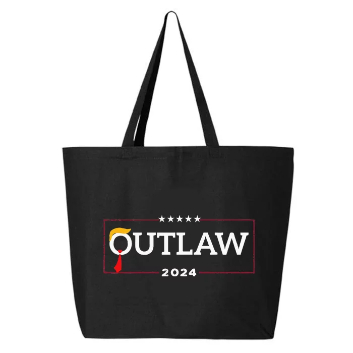 IM Voting For The Outlaw The Convicted Felon Funny 25L Jumbo Tote