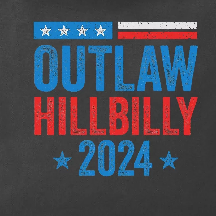 IM Voting For The Outlaw And The Hillbilly Trump Vance 2024 Zip Tote Bag