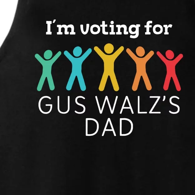 Im Voting For Gus Walz Dad Harris Walz 2024 Ladies Tri-Blend Wicking Tank