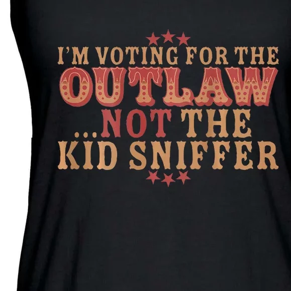 Im Voting For The Outlaw Not The Sniffer Ladies Essential Flowy Tank