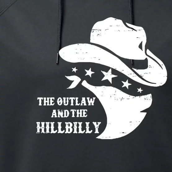 Im Voting For The Outlaw And The Hillbilly 2024 Cowboy Performance Fleece Hoodie