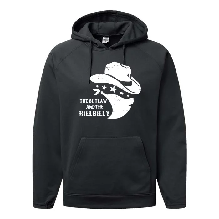 Im Voting For The Outlaw And The Hillbilly 2024 Cowboy Performance Fleece Hoodie