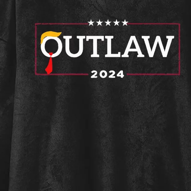 IM Voting For The Outlaw Trump Felon Hooded Wearable Blanket