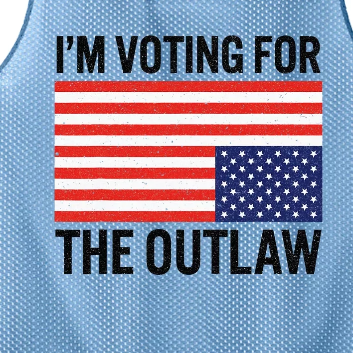 IM Voting For The Outlaw Mesh Reversible Basketball Jersey Tank