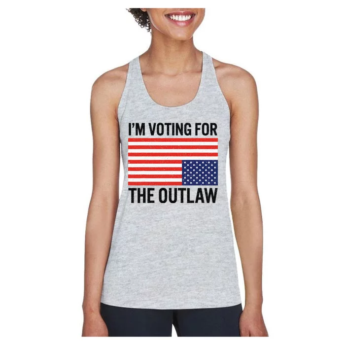 IM Voting For The Outlaw Women's Racerback Tank