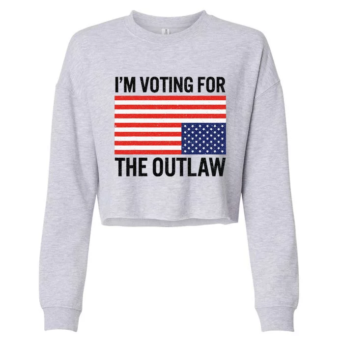 IM Voting For The Outlaw Cropped Pullover Crew