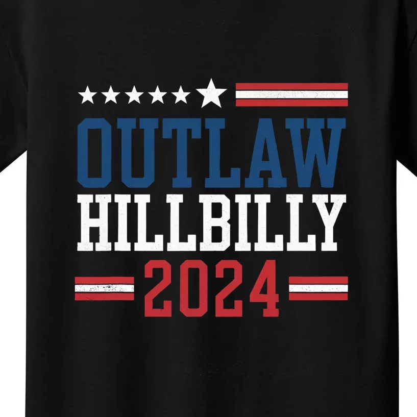 IM Voting For The Outlaw And The Hillbilly Trump Vance Kids T-Shirt