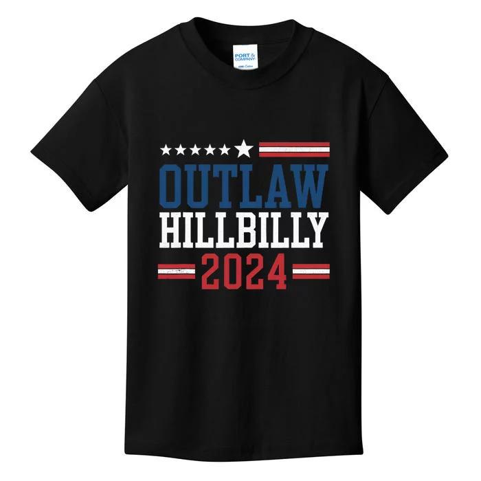 IM Voting For The Outlaw And The Hillbilly Trump Vance Kids T-Shirt