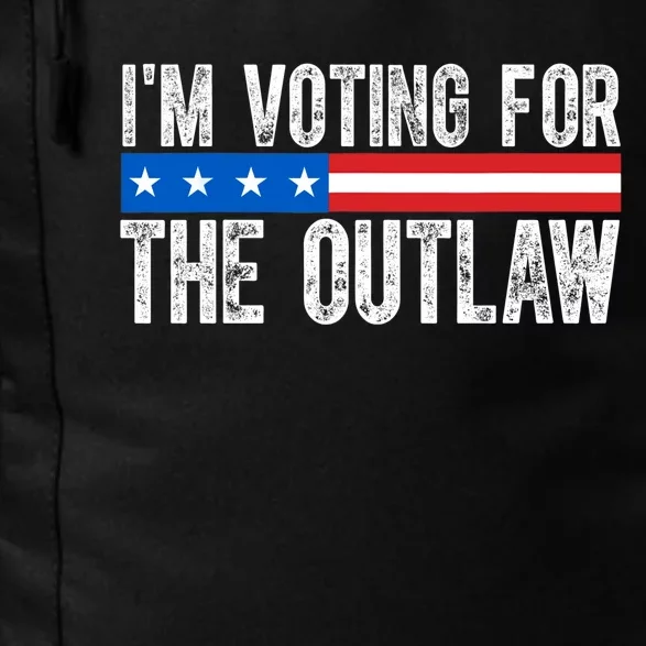 IM Voting For The Outlaw Wanted For President Trump 2024 Daily Commute Backpack