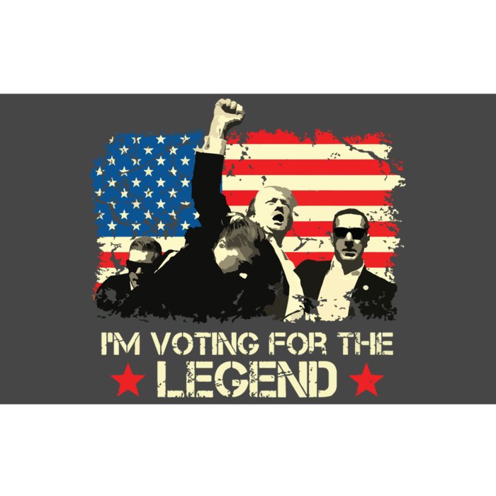 Im Voting For The Legend Trump American Flag Pennsylvania Bumper Sticker