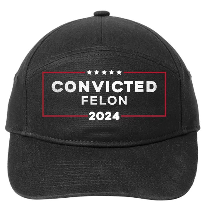 IM Voting For The Convicted Felon 2024 7-Panel Snapback Hat