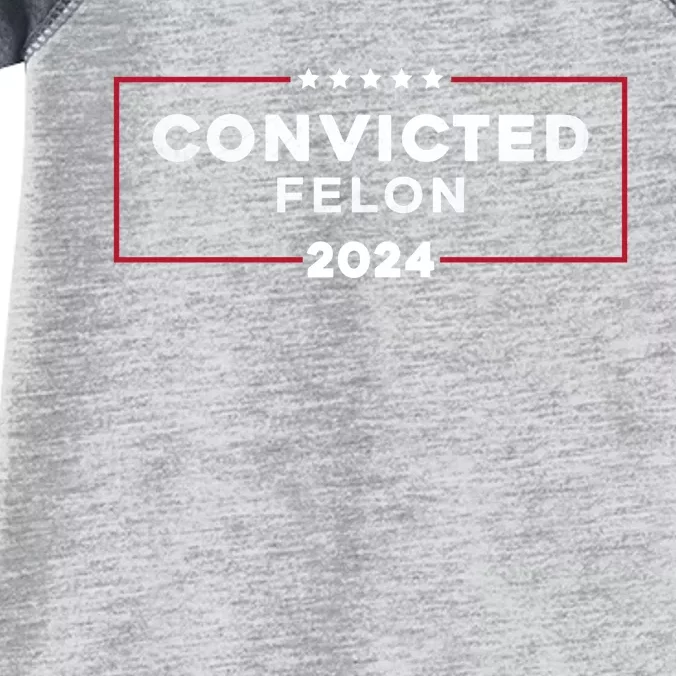 IM Voting For The Convicted Felon 2024 Infant Baby Jersey Bodysuit