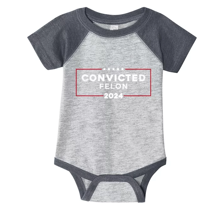 IM Voting For The Convicted Felon 2024 Infant Baby Jersey Bodysuit