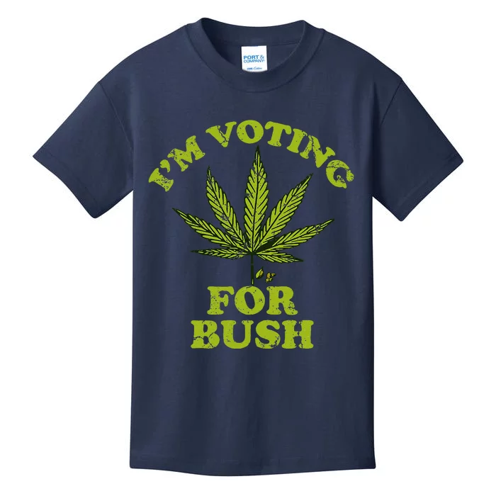 Im Voting For Bush Sarcastic Kids T-Shirt