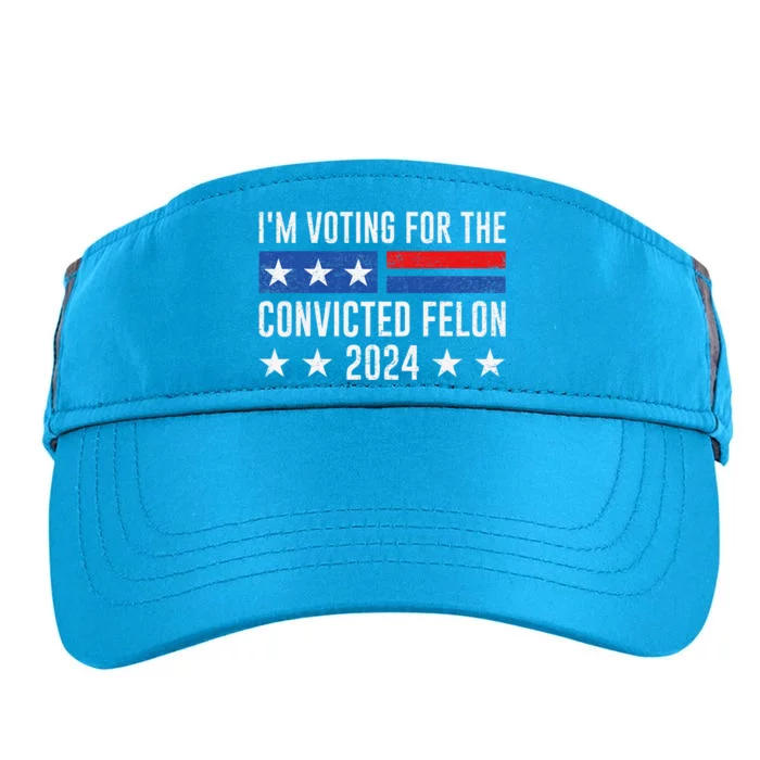 IM Voting Felon 2024 Voting For FeloniM Voting Felon Adult Drive Performance Visor