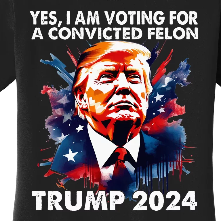 IM Voting Felon 2024 Voting For Felon Women Convicted Felon Women's T-Shirt