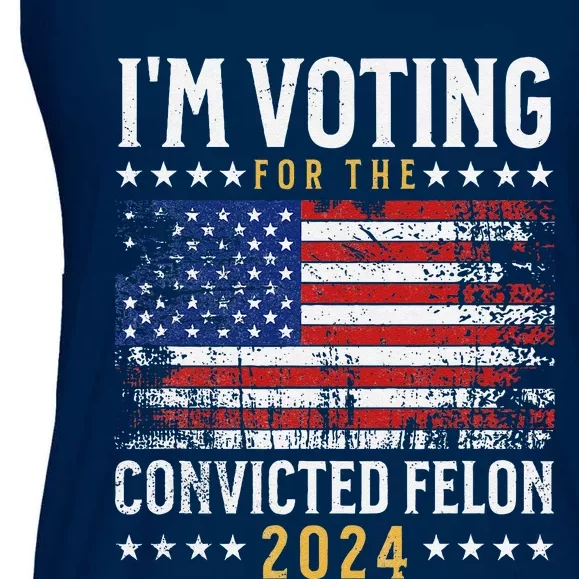 IM Voting Felon 2024 Voting For Felon S IM Voting Felon Ladies Essential Flowy Tank