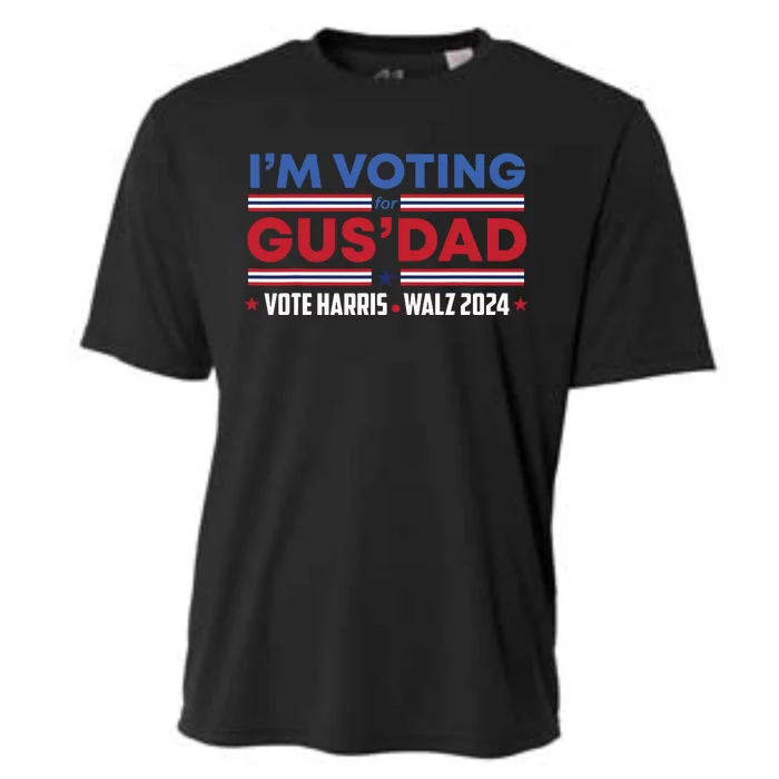 Im Voting For Gus Dad Vote Harris Walz 2024 Pres And Vice Cooling Performance Crew T-Shirt