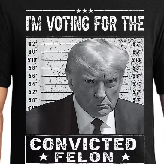 IM Voting For The Convicted Felon Trump Mugshot Pajama Set