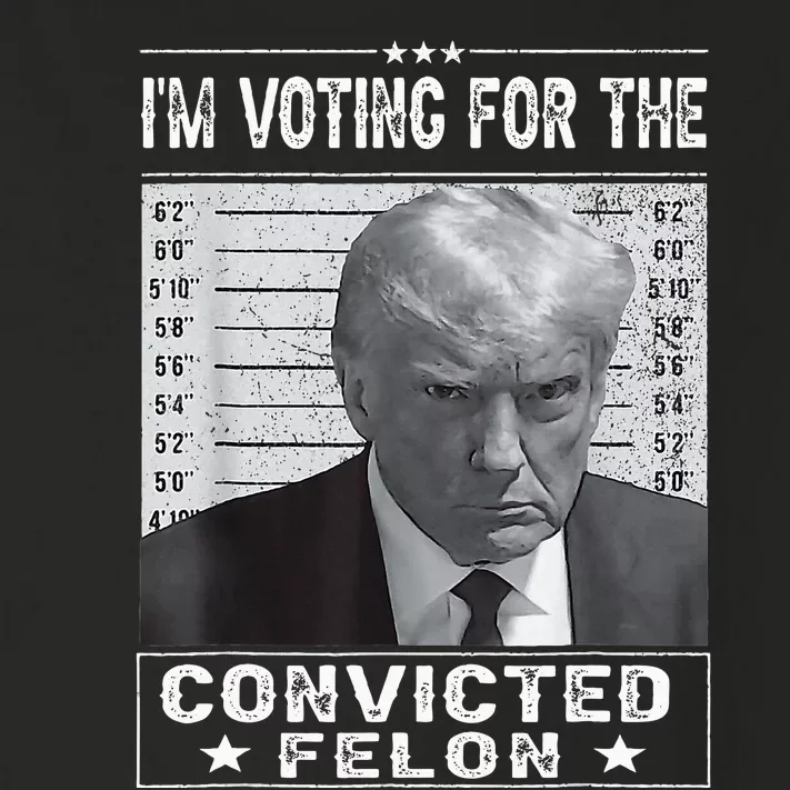 IM Voting For The Convicted Felon Trump Mugshot Toddler Long Sleeve Shirt