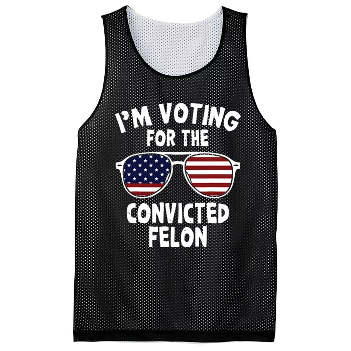 Im Voting For The Convicted Felon Mesh Reversible Basketball Jersey Tank