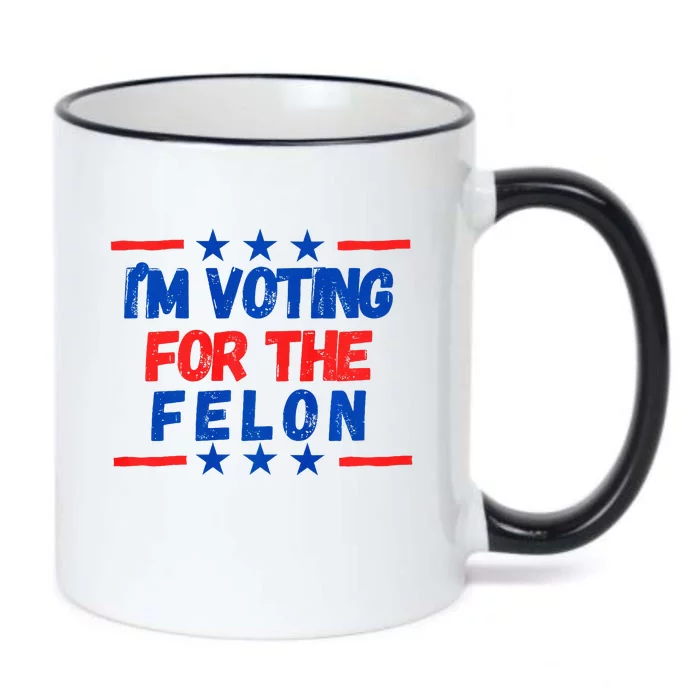 IM Voting For The Felon 2024 Trump Convict 34 Counts Usa Black Color Changing Mug