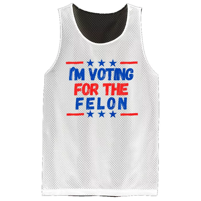 IM Voting For The Felon 2024 Trump Convict 34 Counts Usa Mesh Reversible Basketball Jersey Tank