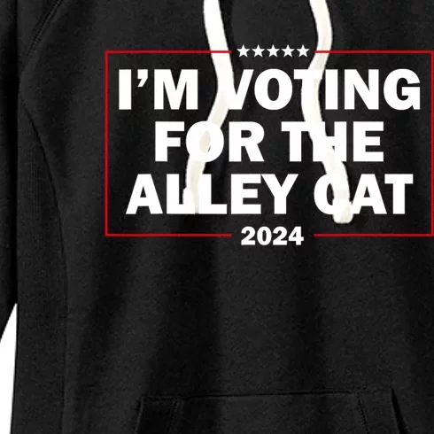 IM Voting For The Alley Cat 2024 Women's Fleece Hoodie