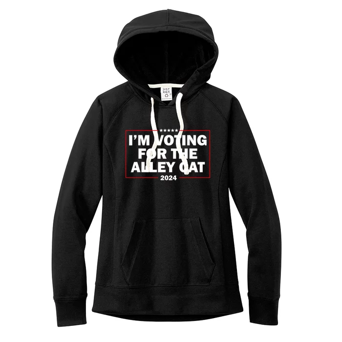 IM Voting For The Alley Cat 2024 Women's Fleece Hoodie