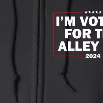 IM Voting For The Alley Cat 2024 Full Zip Hoodie