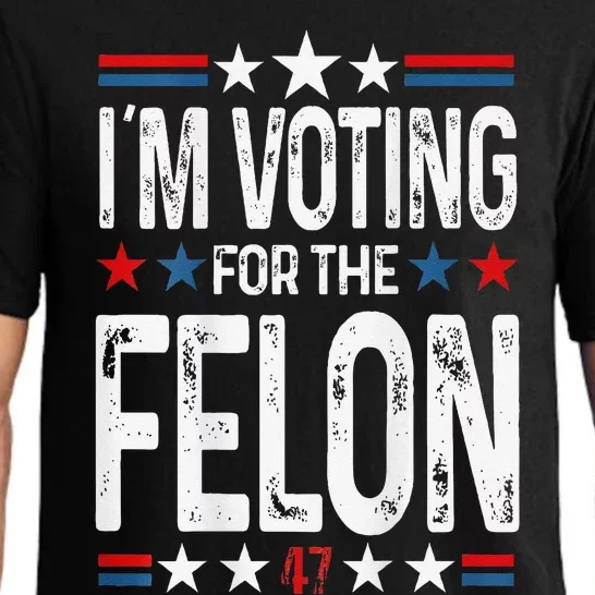 IM Voting For The Convicted Felon 2 Sided Pajama Set