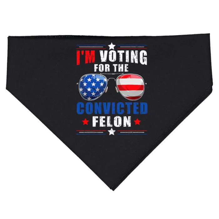 IM Voting For The Convicted Felon USA-Made Doggie Bandana