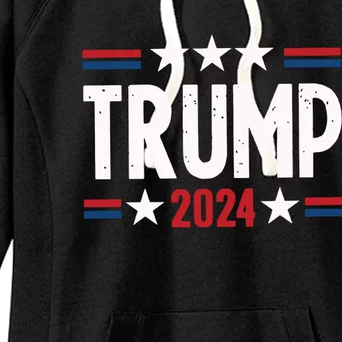 Im Voting For The Felon Trump For President 2024 Women's Fleece Hoodie