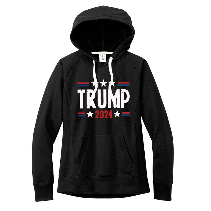 Im Voting For The Felon Trump For President 2024 Women's Fleece Hoodie