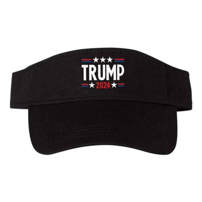 Im Voting For The Felon Trump For President 2024 Valucap Bio-Washed Visor