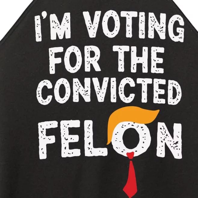 IM Voting For The Convicted Felon Women’s Perfect Tri Rocker Tank