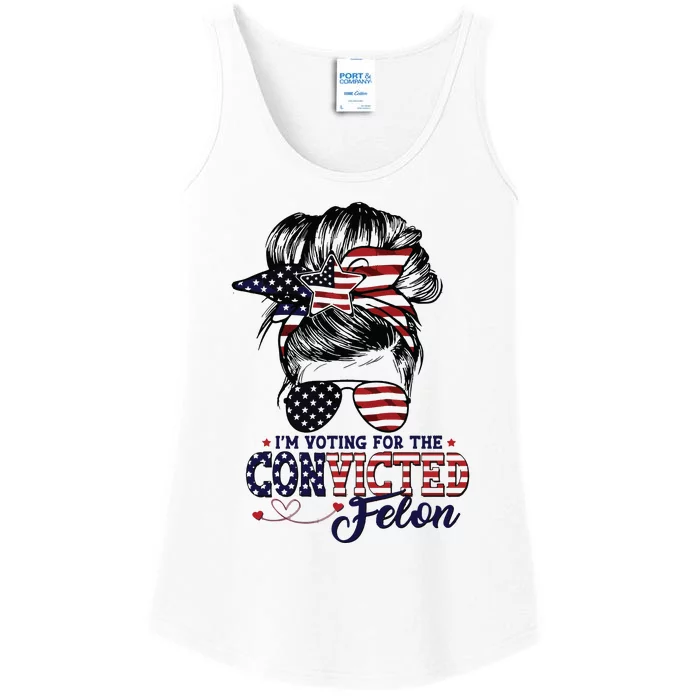 IM Voting For The Convicted Felon Ladies Essential Tank