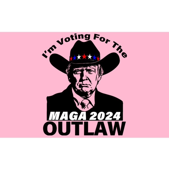 IM Voting For The Outlaw 2024 Funny Trump Bumper Sticker