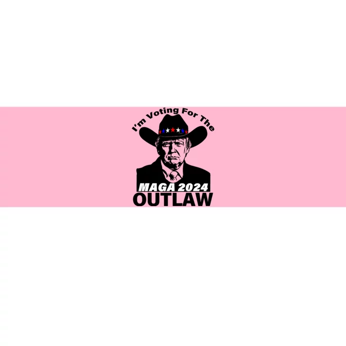 IM Voting For The Outlaw 2024 Funny Trump Bumper Sticker