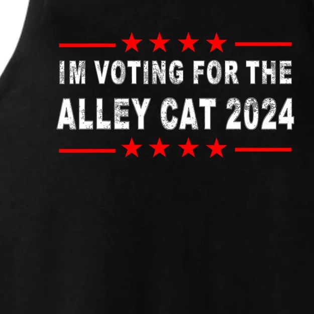 IM Voting For The Alley Cat 2024 Ladies Tri-Blend Wicking Tank