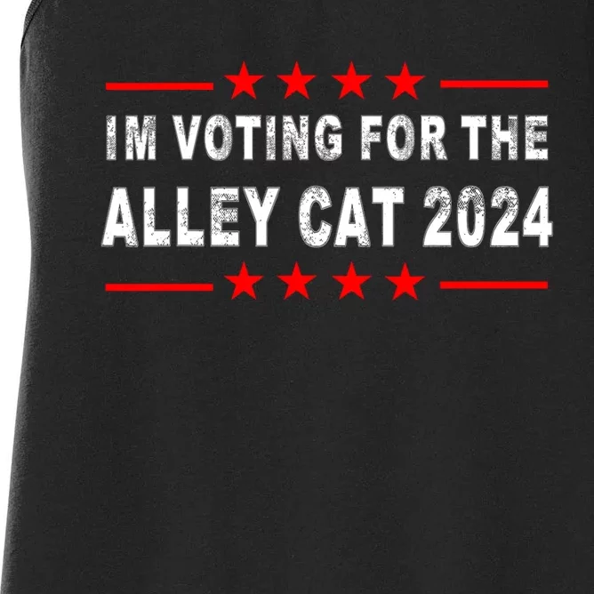 IM Voting For The Alley Cat 2024 Women's Racerback Tank