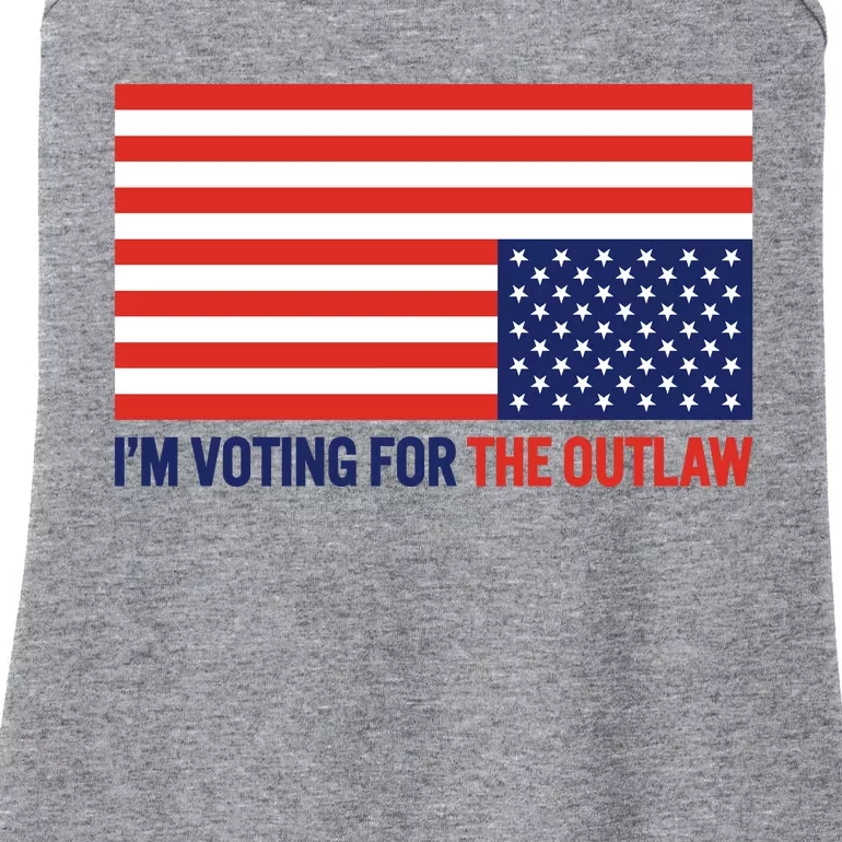 IM Voting For The Outlaw 2024 Funny Trump Ladies Essential Tank